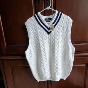 NWT Mens Polo by Ralph Lauren sweater vest, large